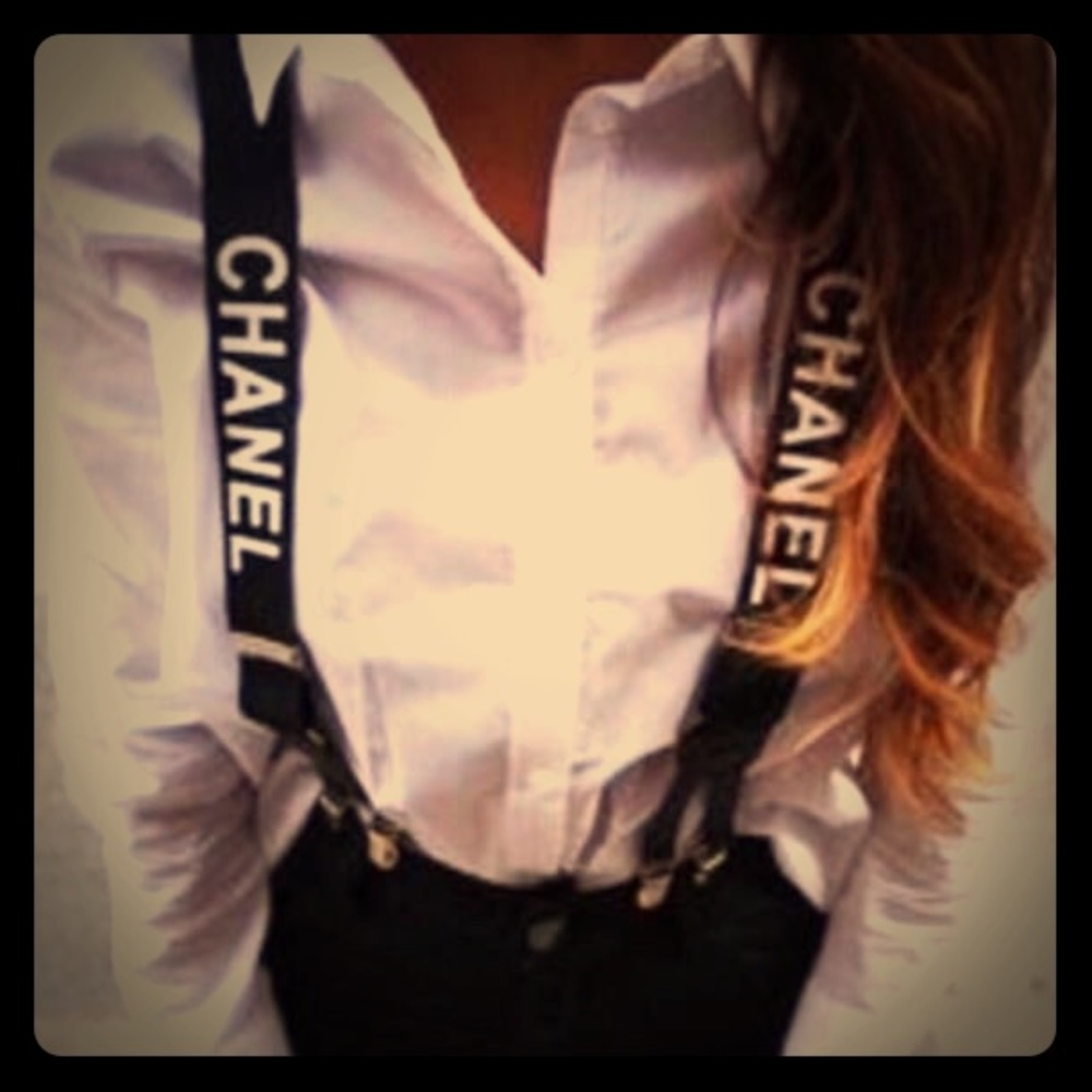 Vintage CHANEL suspenders